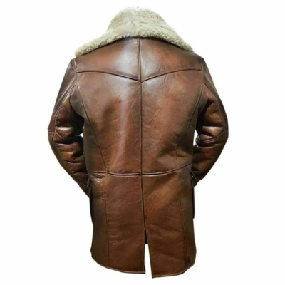 Genuine Lambskin Leather Jacket For Men's-Men Custom Tailor Made Distressed Fur Jacket-B3 Bomber WWII Flying Aviator Handmade Leather Jacket - Image 4